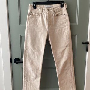 & Other Stories Straight Leg Cream Jean